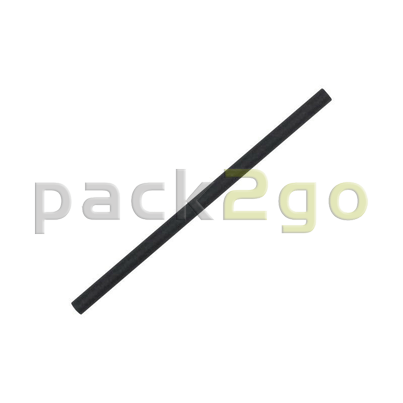 Papiertrinkhalme schwarz einzeln