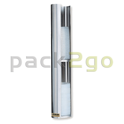 Dispenser edelstaal, voor deksels voor koffiebekers (coffee to go) 12-24 oz - bisected