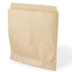 Snacktasche / Hamburgertasche, 2-seitig offen, groß, Kraftpapier - braun