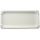 Pappteller eckig - 16x34cm TOPKRAFT, papierbeschichtet, Frischfaser