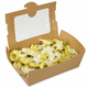 Bio-Foodcase - Snackbox mit Sichtfenster, beschichtet, braun - 1500ml
