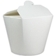 SmartServ-Box - runde Faltbox Pappe weiß - 16oz/500ml für Pasta, Döner, Asia
