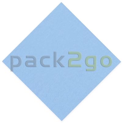 Tissue-Servietten GOURMET, 40x40 1/4 Falz, 3-lagig - hellblau - Zellstoffservietten farbige