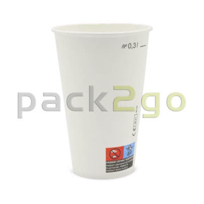 Pappbecher weiß 300ml