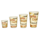 VOORDEELSET - Coffee To Go koffiebekers "Barista" - 12oz, 300ml, kartonnen bekers met zwarte deksel