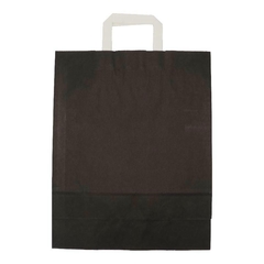 Papiertragetaschen 32+12x40cm schwarz
