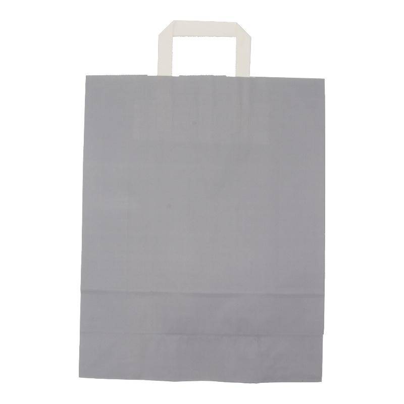 Papiertragetaschen 32+12x40cm grau