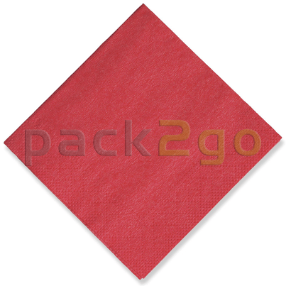 Tissue-Servietten, 24x24 1/4, 3-lagig - kirschrot - Cocktailservietten farbige 