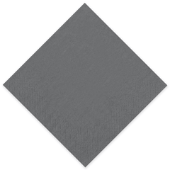 Serviette Gourmet 40x40cm 1/4 Falz grau - einzeln