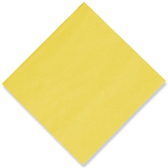 Tissue-Servietten, 24x24 1/4, 3-lagig - sonnengelb - Cocktailservietten farbige