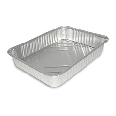 Alu-Behälter - eckig 219x158x38mm, 930ml, Alubehälter für Menüs