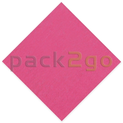 Tissue-Servietten GOURMET, 24x24 1/4 Falz, 3-lagig - fuchsia - Cocktailservietten farbige