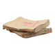 Snacktasche "Dönerspieß" 15x16cm, 2-seitig offen, Kraftpapier - braun
