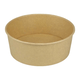 Salatschalen aus braunem Kraftpapier, PET-beschichtet 1300ml, Ø184mm, rund