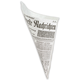 Snack-Spitztüten fettdicht 2-lagig 19cm 125g - "Zeitungsmotiv", Papierspitztüten Pommes