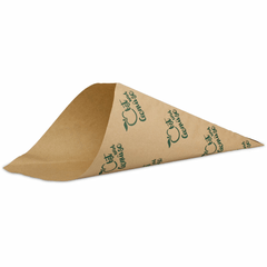 Papierspitztüten "Obst und Gemüse" aus Kraftpapier für ca. 1,5 kg - 37cm, braun