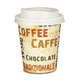 SPARSET - Coffee To Go Kaffeebecher "Barista" - 8oz, 200ml, Pappbecher mit weißem Deckel