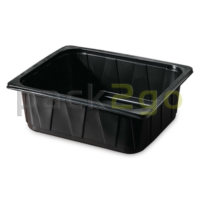 PP-Schale Gastronorm 325x265mm (1/2GN) von Duni, schwarz - 6300ml # 115544