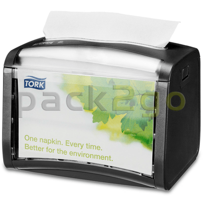 Servetdispensers voor interfold servetten - staande dispenser 272513, zwart