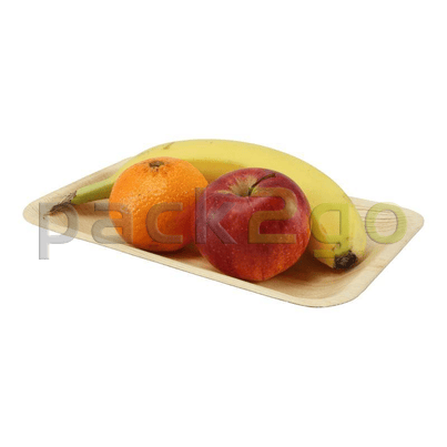 Palmblatt Teller 15x25cm - mit Obst