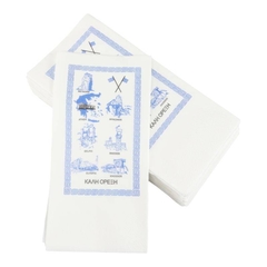 Servietten Ich lerne Griechisch zwei Servietten