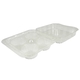 Klappbox für 4 Cupcakes / Muffins, PET, 200x190x75mm - glasklar