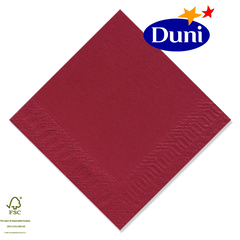 Duni Zelltuch-Servietten 40x40cm - Bordeaux rot (Dunicel-Servietten, Tissue, 3-lagig) # 213127