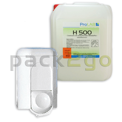 Kleiner Seifenspender für flüssige Handwaschseife, für 350ml Inhalt, weiß