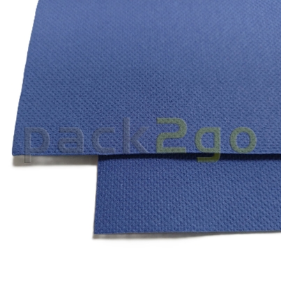 Dunkelblaue Point to Point Servietten 33x33cm - Nahaufnahme