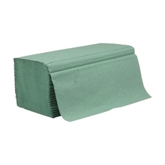 grünes Papierhandtuch Stapel