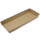 Foodtray "XXL" aus Kraftpapier (kompostierbar), braun - 380x140x47mm