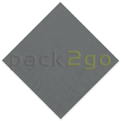 Tissue-Servietten GOURMET, 33x33 1/4 Falz, 3-lagig - grau - Zellstoffservietten farbige
