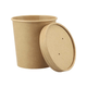 Soup To Go Becher mit Deckel, 16oz/450ml, für Suppenbars - braun
