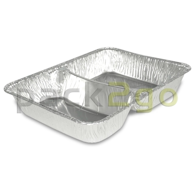 Alu-Menüschalen ''Profi-Line'' - 2-geteilt 227x177x39mm tief, Aluschalen