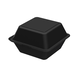 Mehrweg Burgerbox "ToGo" aus PP, schwarz - 15,7x15,7x10,4cm