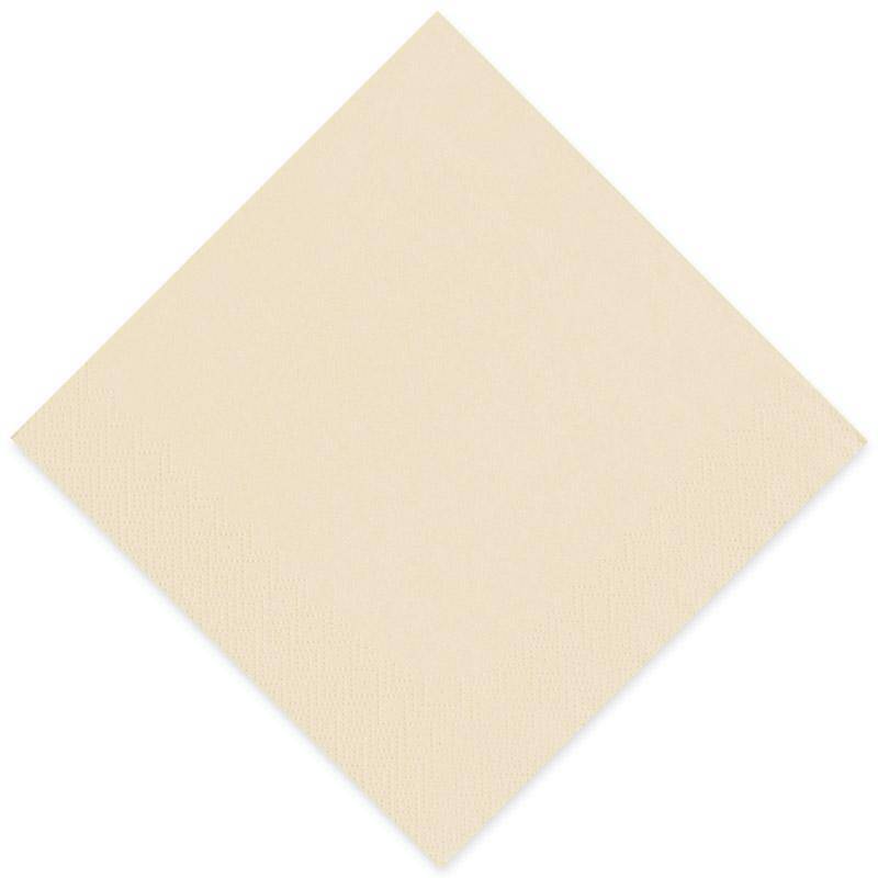 Serviette Gourmet 40x40cm 1/4 Falz champagner - einzeln