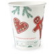 Composteerbare glühwein mok "Christmas", mok voor warme dranken - 8oz, 200ml