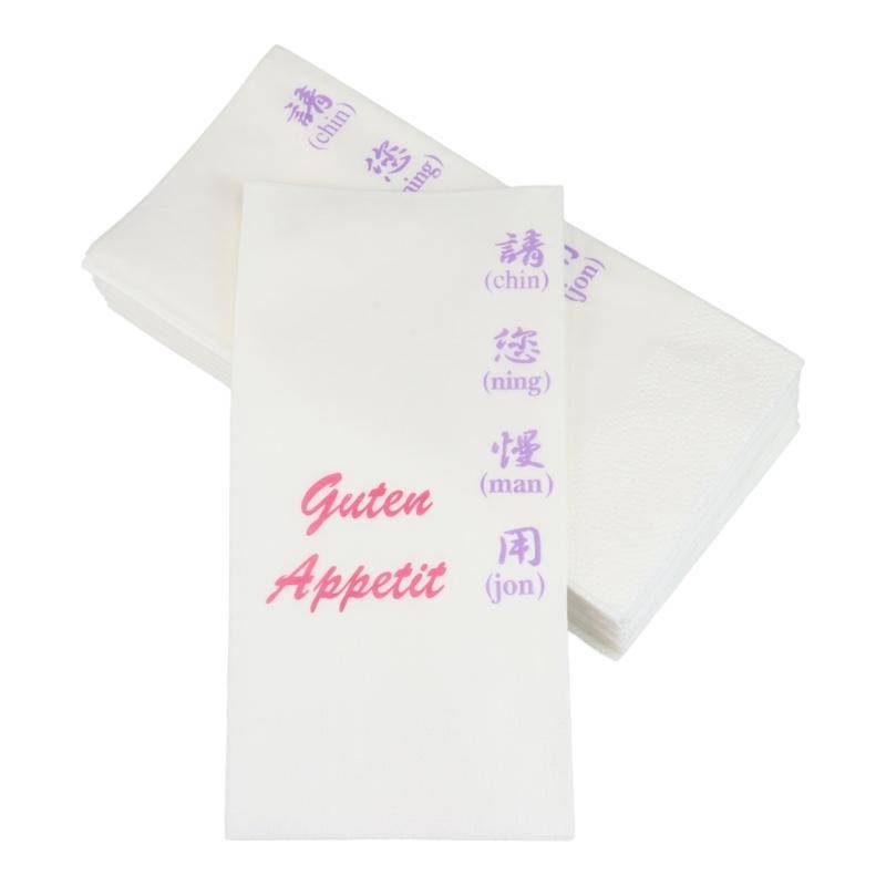 Servietten Ich lerne Chinesisch zwei Servietten