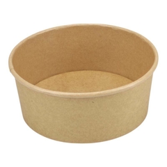 braune Salatschalen 600ml von oben