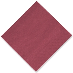 Tissue-Servietten, 24x24 1/4, 3-lagig - bordeaux - Cocktailservietten farbige