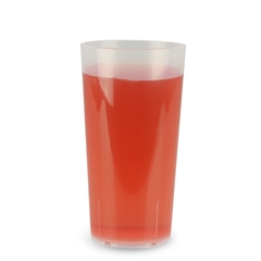 Mehrwegbecher PP transparent, leichter Mehrweg-Trinkbecher, Hartplastik - 0,4l