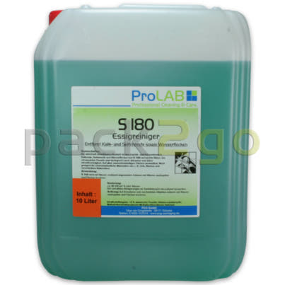 S-180 - Professionele azijnreiniger (ProLAB), biologisch afbreekbaar, 10 liter bus