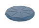Mehrweg Pizzabox "ToGo" + Deckel, rund aus PP, blau - Ø35,8x4,9cm