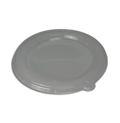 Deckel PET für Schale aus Bagasse, rund, "Be Pulp" -  21cm