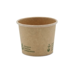 Brauner Dressingbecher "Urban Leaf" 80ml