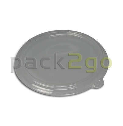 PET-deksel voor schalen van Bagasse, rond, 