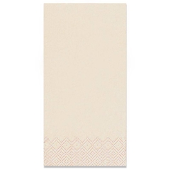 Serviette Gourmet 40x40cm 1/8 Kopffalz champagner - Stapel