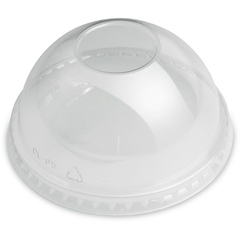 Dom-Deckel für Clear Cups (Smoothie Becher), gewölbt, geschlossen ohne Loch - 95mm