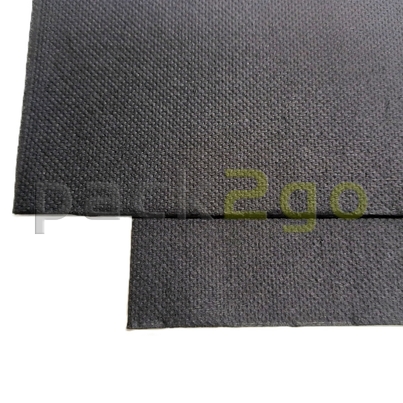 Schwarze Point to Point Servietten 38x38cm - Nahaufnahme