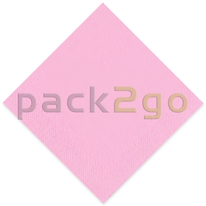 Tissue-Servietten GOURMET, 40x40 1/4 Falz, 3-lagig - rosa - Zellstoffservietten farbige